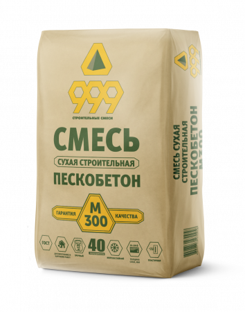 999 Пескобетон  М-300 (40 кг)