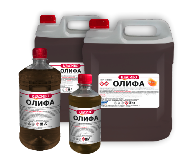 Олифа  (кан 1 л/0,86кг)  /КРАСИВО/